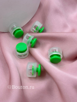 Фиксаторы шнура для одежды пластиковые неоново-зеленые