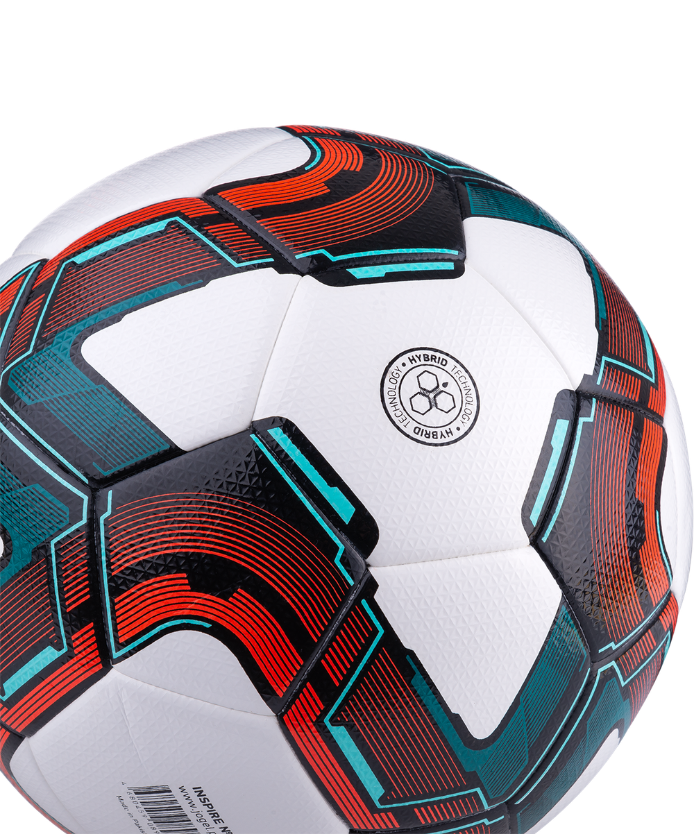 Мяч футзальный Inspire №4, белый/черный/красный