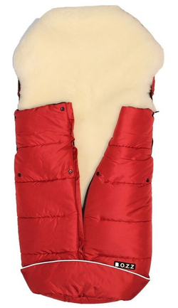 Конверт Bozz из стриженой овчины чёрный меланж