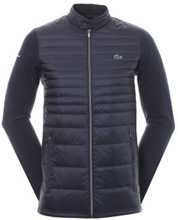 Мужская кофта теннисная Lacoste Men's SPORT Lightweight Water-Resistant Quilted Jacket - navy blue