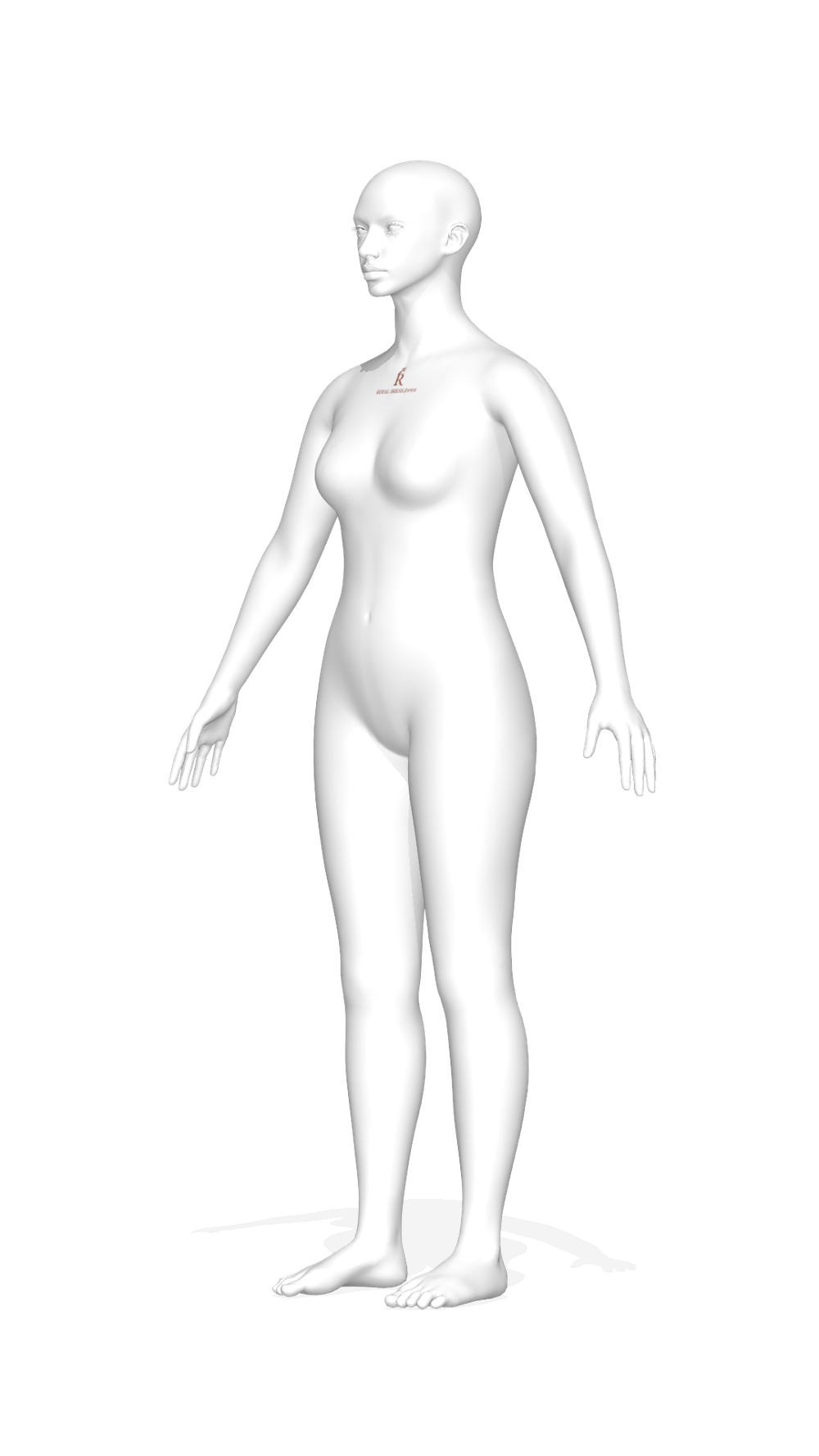 3D аватар манекена Моника