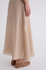 Юбка Волна из рами и тенселя