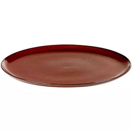 Тарелка мелкая керамика D=220,H=15мм коричнев