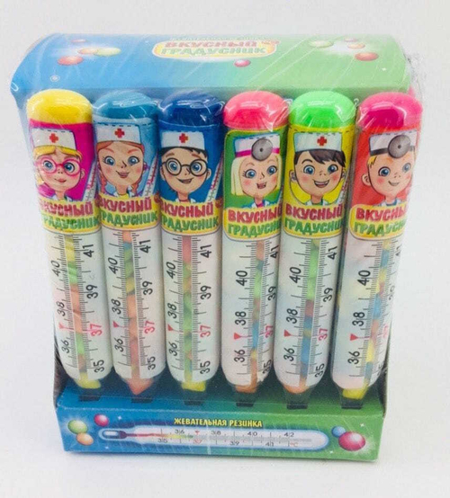 Жевательная резинка "Вкусный градусник" 7гр 30шт*20 блоков
