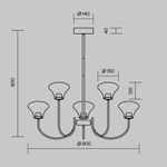 Подвесной светильник Maytoni MOD402PL-L30BS3K