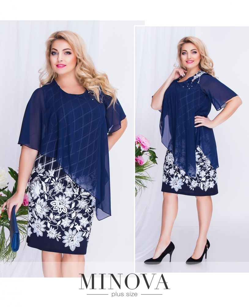 Платье 00266-белый Minova