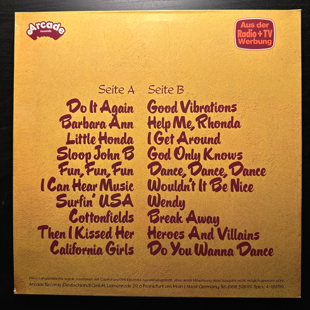 The Beach Boys - 20 Grossten Hits (Германия 1977г.)