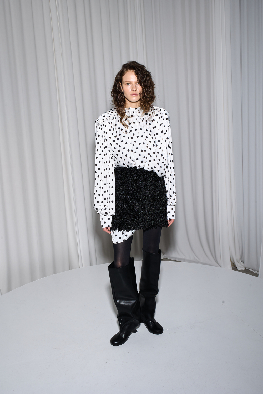 Платье-блуза в горох Invitation