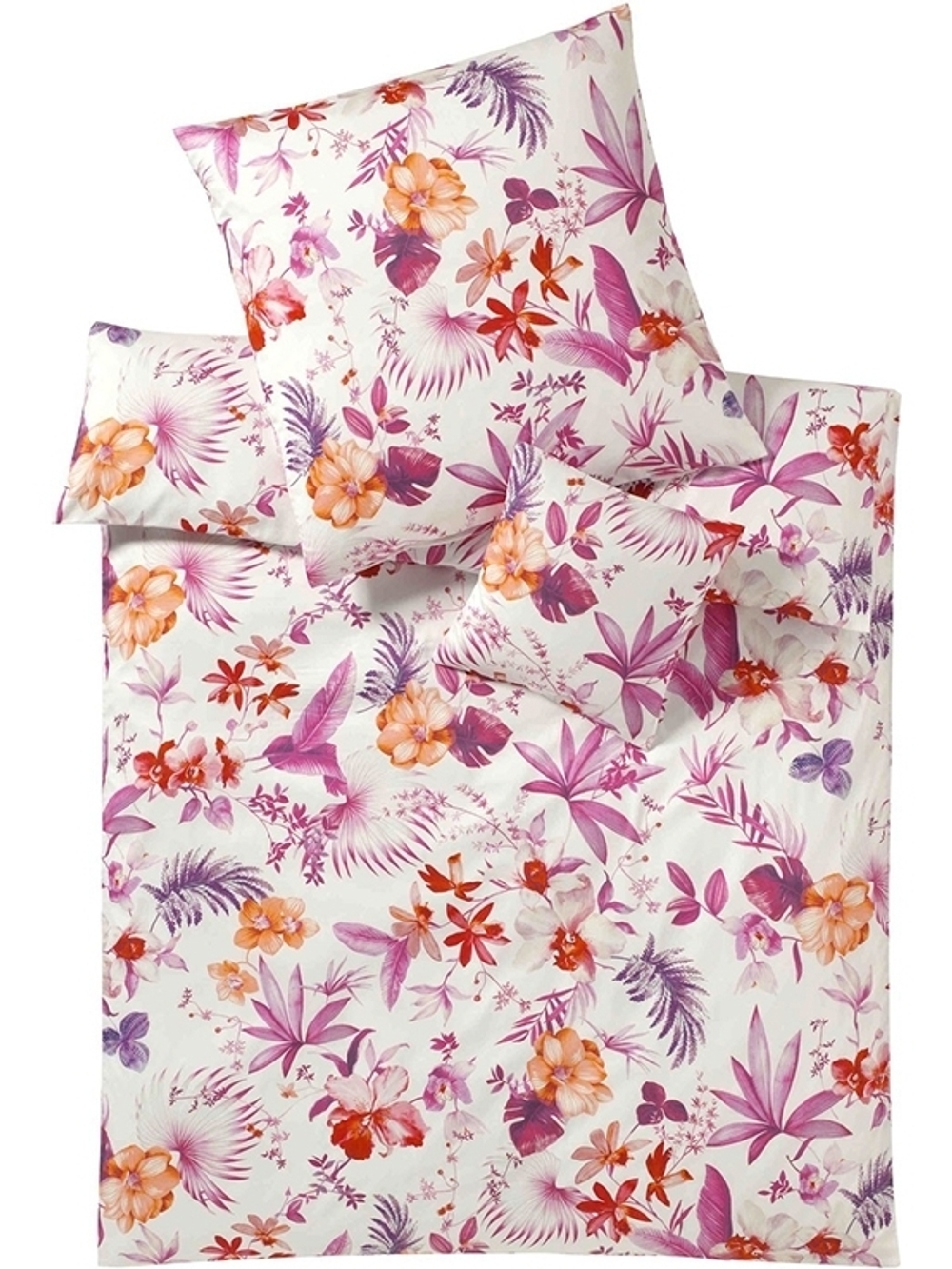 Наволочка 70x70 Elegante Tropical персиковая