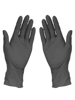 Перчатки нитриловые MATRIX Black Nitrile (уп.50пар) S 3,8гр медицинские диагностические