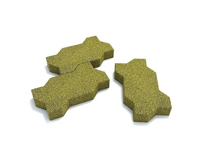 Брусчатка "Волна" 26х13х4 см Желтая