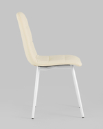 Стул Oliver экокожа белый белые ножки 2 шт