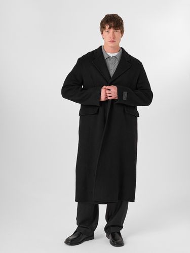 Черное шерстяное пальто HEATHEN