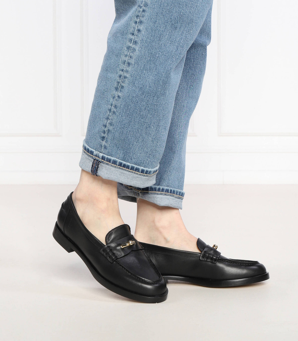 Кожаные мокасины Emporio Armani - черный(X3A101 XF701)