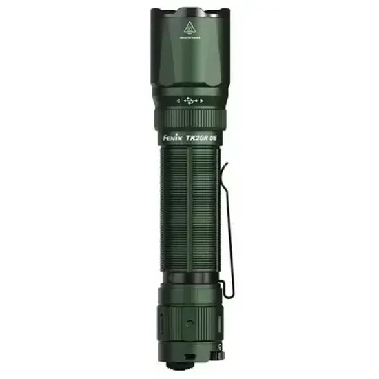 Фонарь Fenix Мод. TK20R UE зеленый (2800лм-465м)(светодиод: Luminus SFT70)(135г)(от 1шт.21700 - в комплекте)