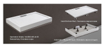 Душевой поддон из искусственного камня WeltWasser WW TRS 10090 STONE-BL 100x90 10000005450 Черный