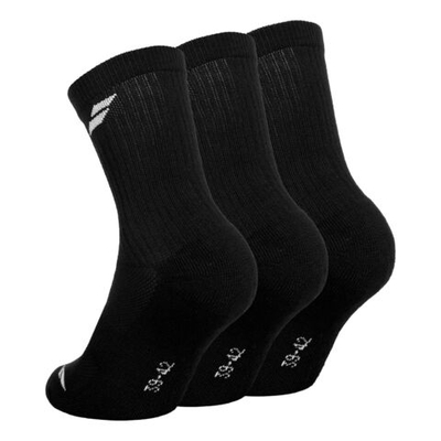 Babolat Tennis Socks 3 Pack - Black, White