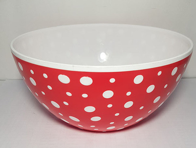 Чаша Горошек 3л.(бел.-крас.,зел,син)