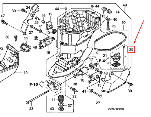 63736-ZY3-A12ZA COVER L. MOUNTING (LOWER) *NH282MU*