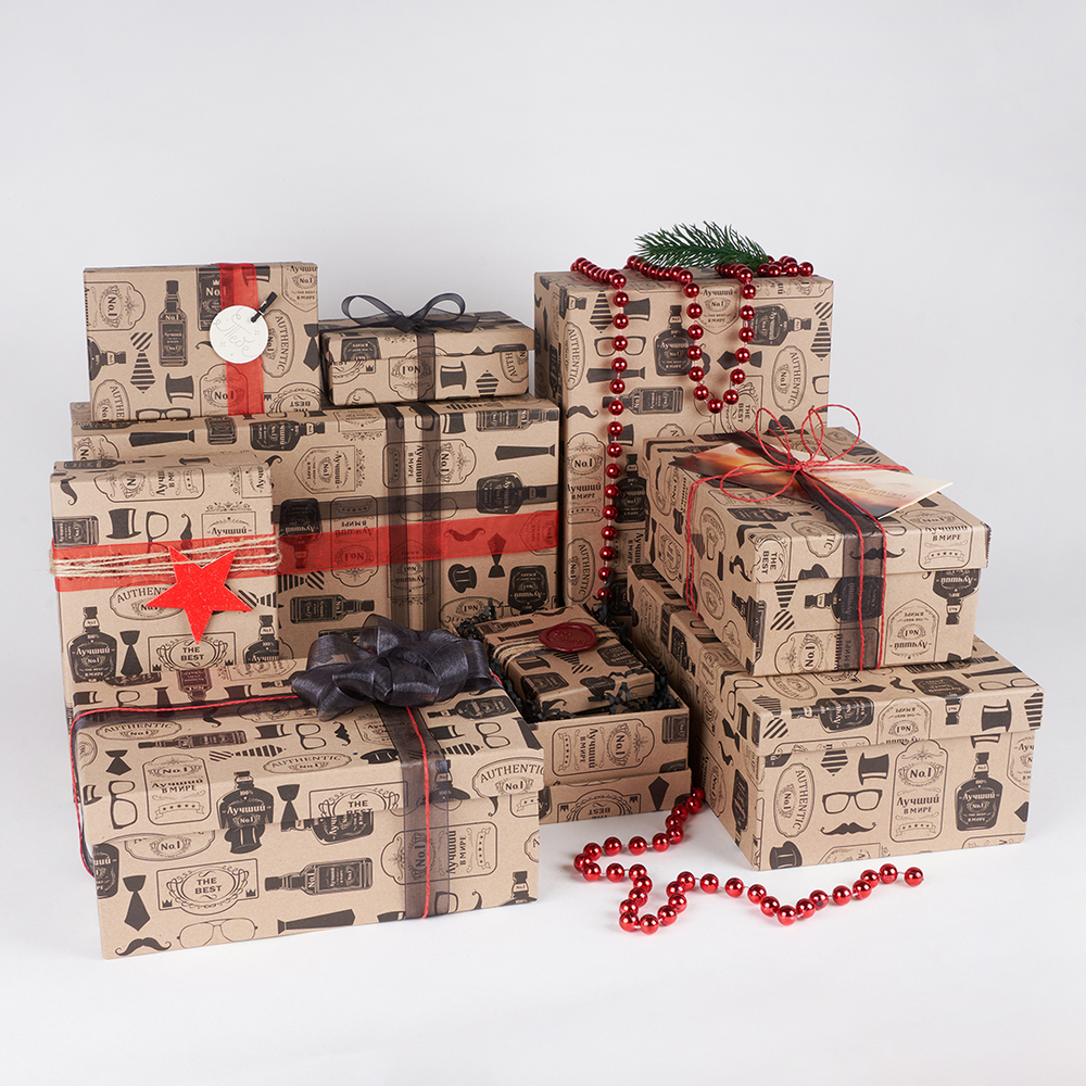 Набор коробок, Крафт, Лучшему Мужчине!