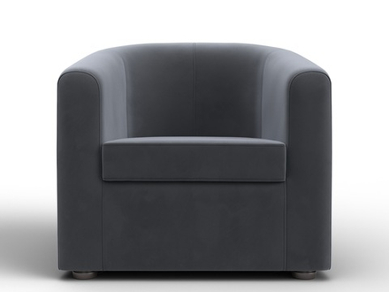 Кресло Норден, SEVEN 17 серый, Велюр, 109050