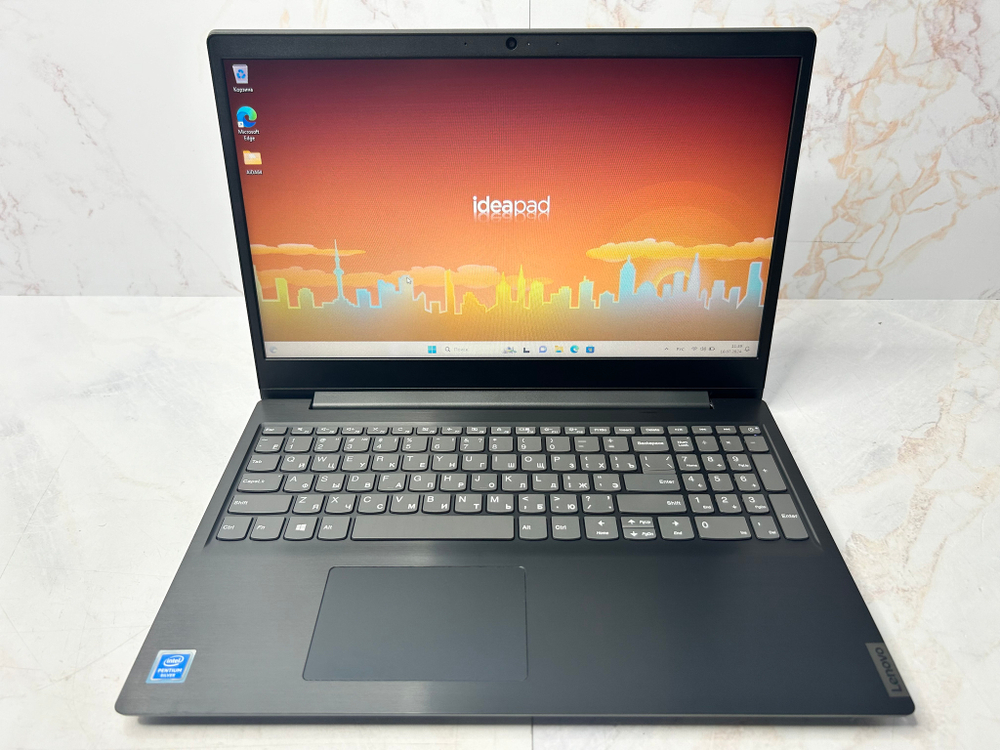 Ноутбук Lenovo IdeaPad S145-15IGM (81MX0067RU) 15.6"/Intel Pentium N5000/RAM 4GB/SSD 256 ГБ/Intel UHD Graphics 605/1366x768/Windows 11/Подсветка кл-ры: нет/черный. Состояние: C1