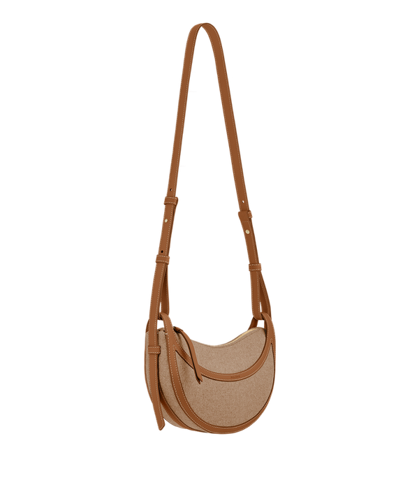 Сумка Polene Numero Dix EDITION DUO CAMEL CANVAS