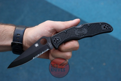 Реплика ножа Spyderco Endura Black полусеррейтор (версия 2024 г)