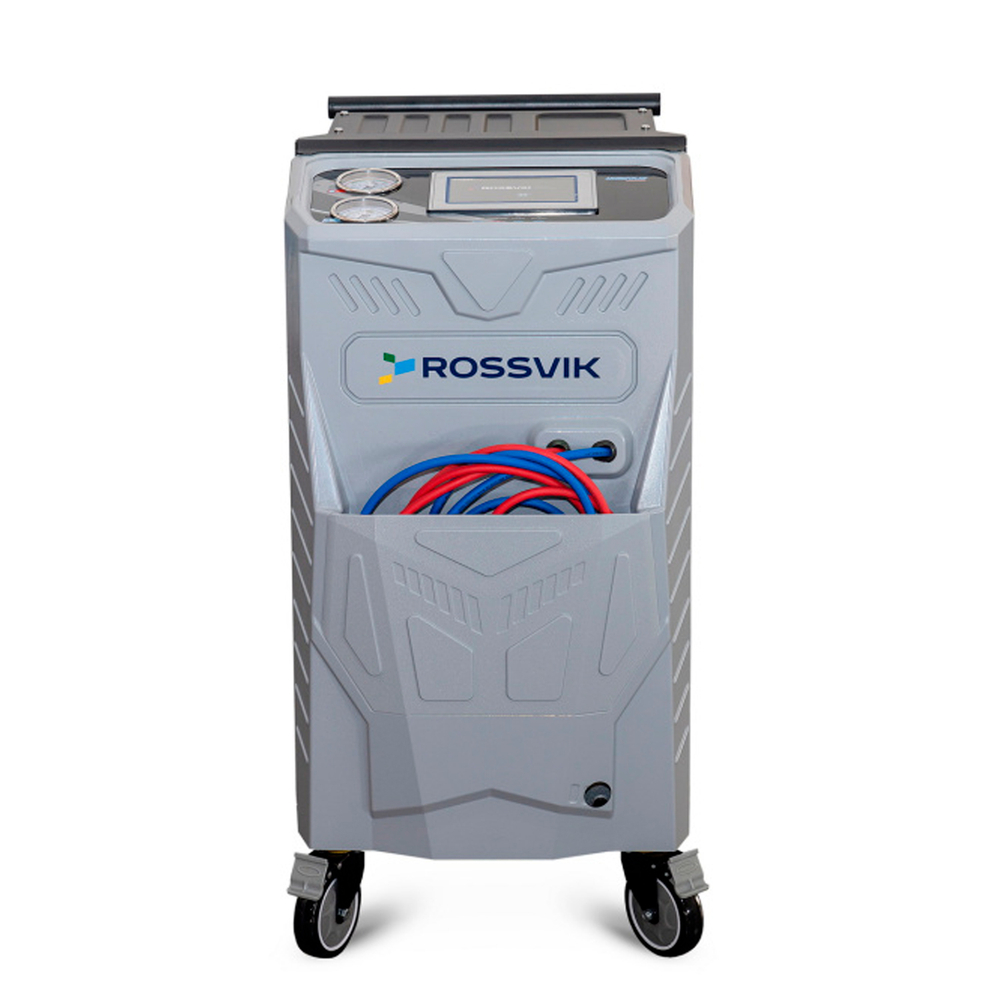 Установка для обслуживания кондиционеров ROSSVIK АС2000. 7" Сенсорный дисплей, автомат + база данных