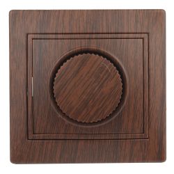 1-401-10 Intro Светорегулятор поворотный, 600Вт 230В, IP20, СУ, Plano, венге | Intro Plano