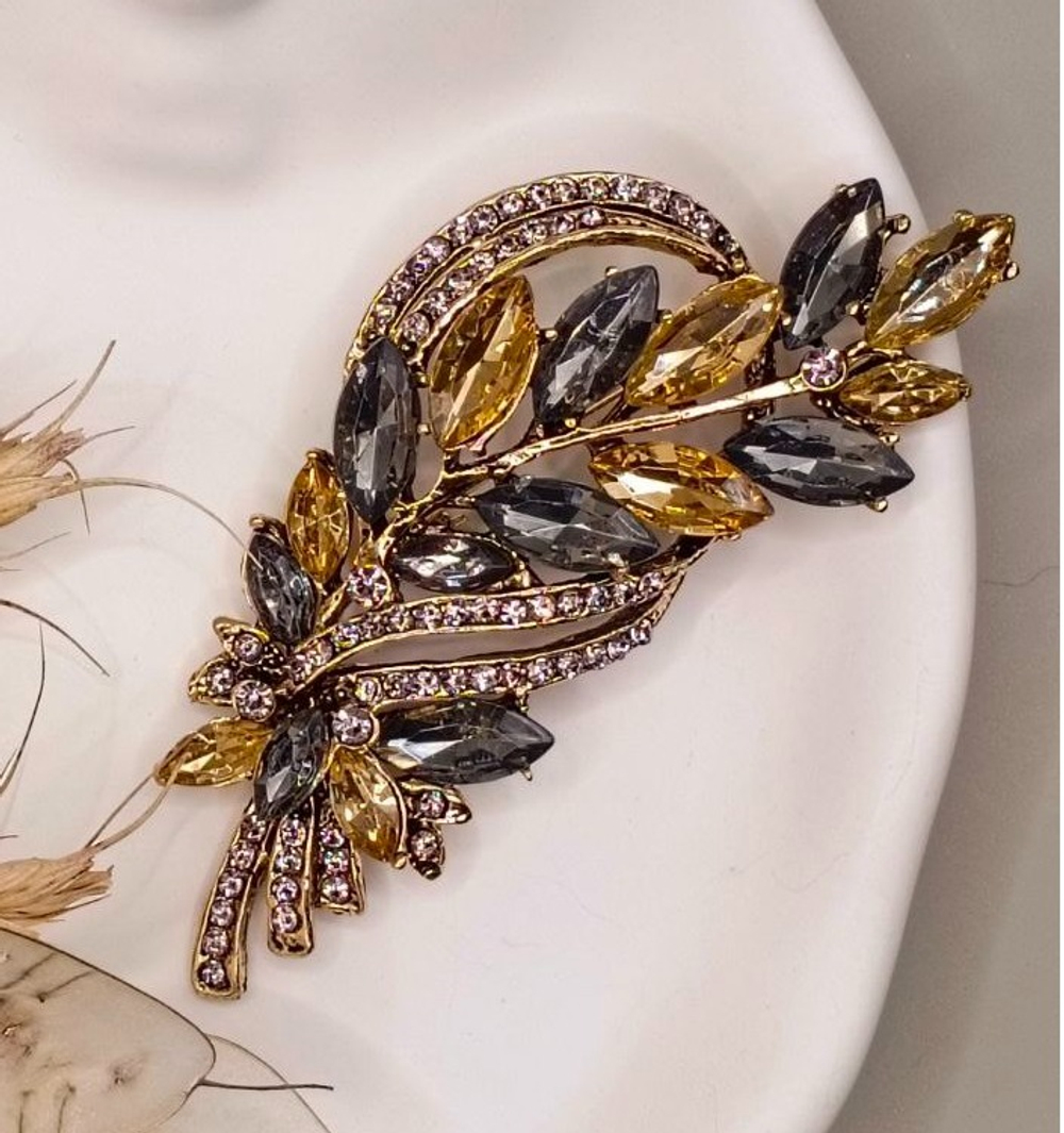 Брошь"Праздничная ветвь"