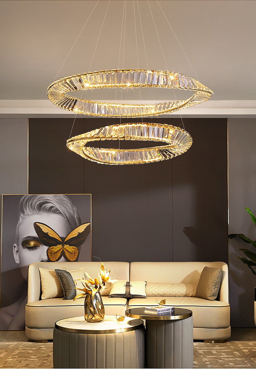 Pendant design lamp Damous