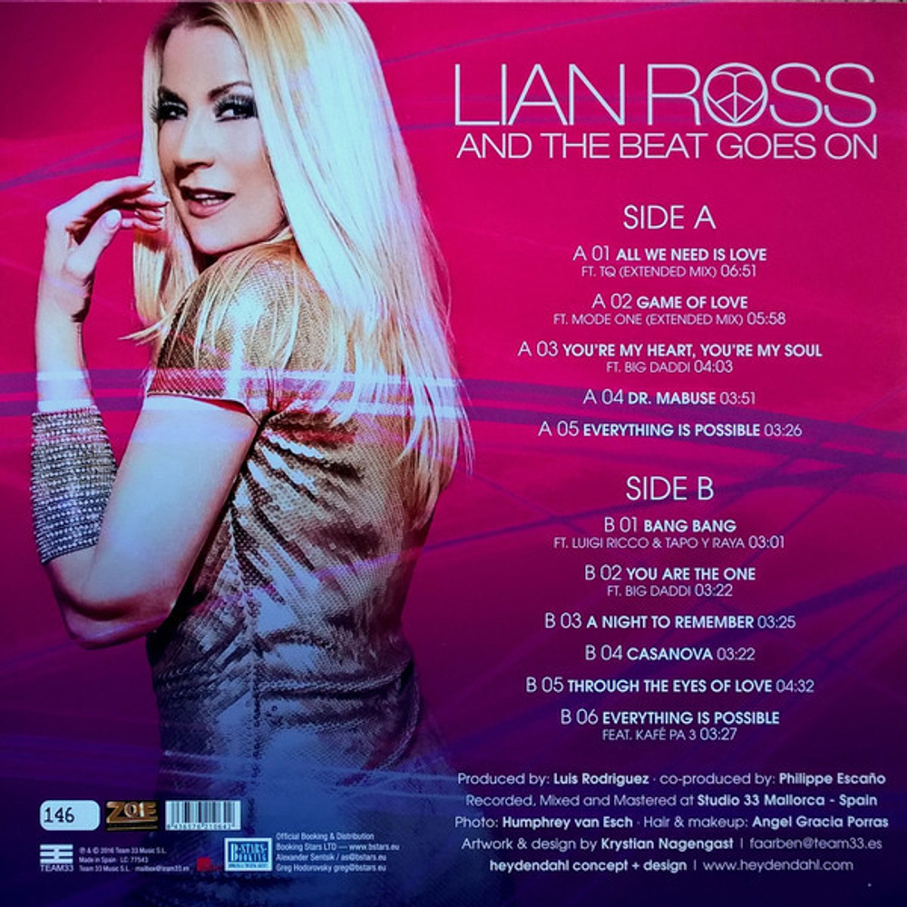 Lian Ross / And The Beat Goes On (Limited Edition)(Coloured Vinyl)(LP)