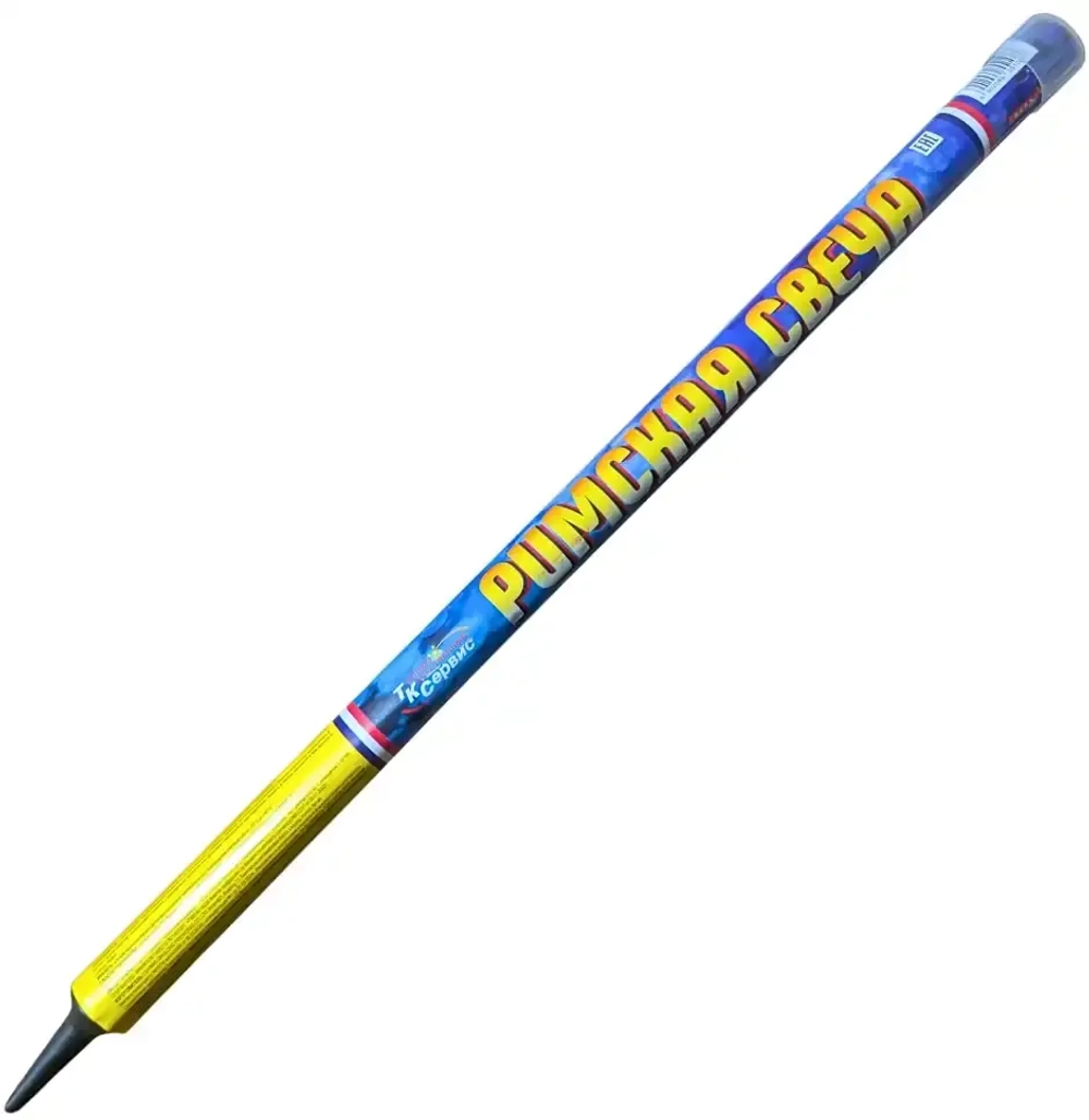 Римская свеча TKR106 «Базука» 25 мм, 8 ярких выстрелов для праздничного шоу.