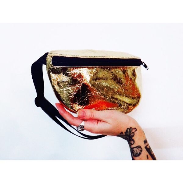 Сумка Поясная Gvozdeva Золотая - фото 3