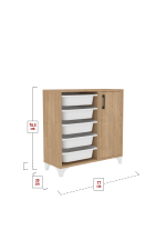 Стеллаж KAYRA - сосна