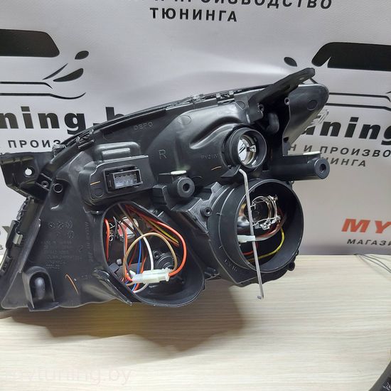 Передние фары angel eyes chrome для Opel Vectra C