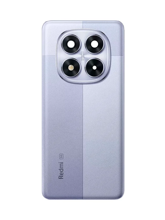 Задняя крышка для Xiaomi Redmi Note 14 Pro 5G фиолетовая (Aurora Purple) со стеклом камеры