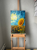 Картина маслом на холсте "День солнца" 80х50 см. Деревянный подрамник. Художник Наталия Осадчук