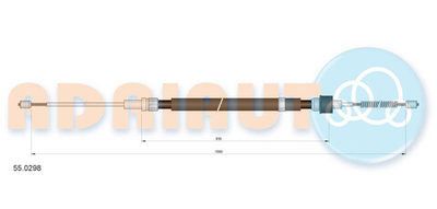 ADRIAUTO - 550298-ADR - Cable Pull, parking brake