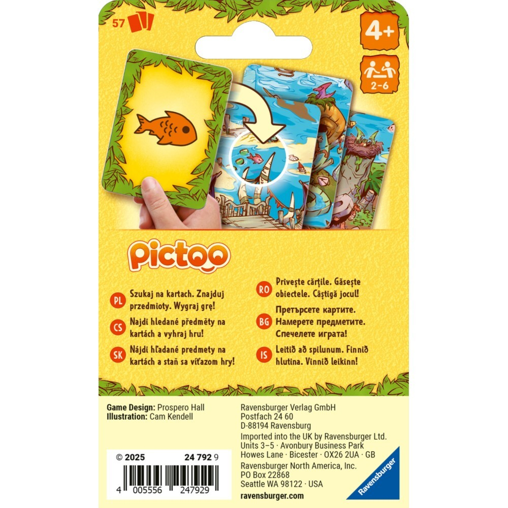 Ravensburger - Карточная игра PICTOO Dino 247929