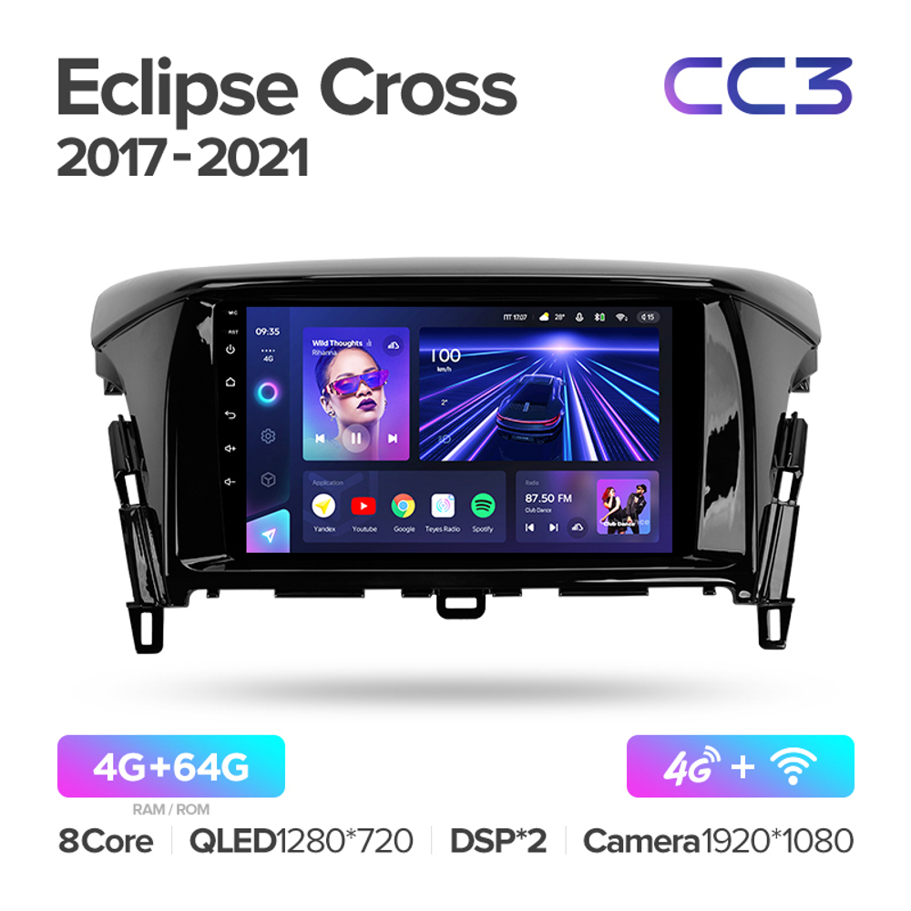 Teyes CC3 9" для Mitsubishi Eclipse Cross 1 2017-2021