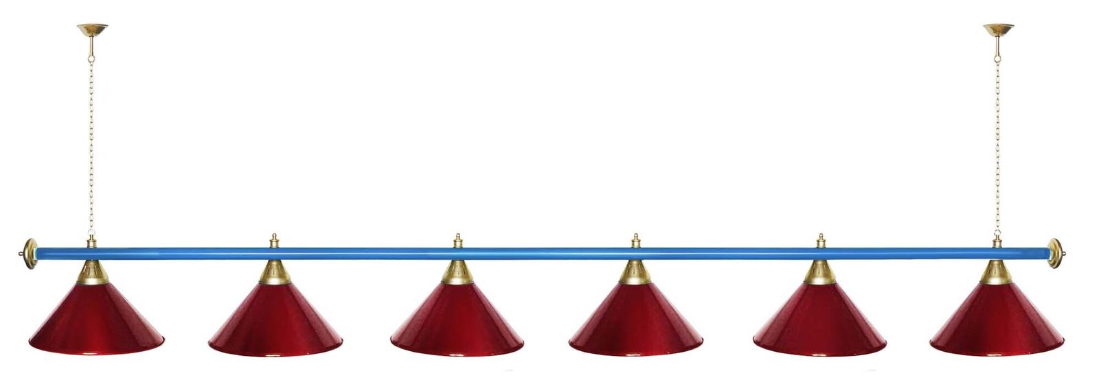 Лампа STARTBILLIARDS 6 пл. (плафоны зеленые,штанга золотая,фурнитура золото) фото №41