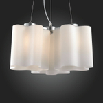 SL116.503.03 Люстра подвесная ST-Luce Серебристый/Белый E27 3*60W ONDE