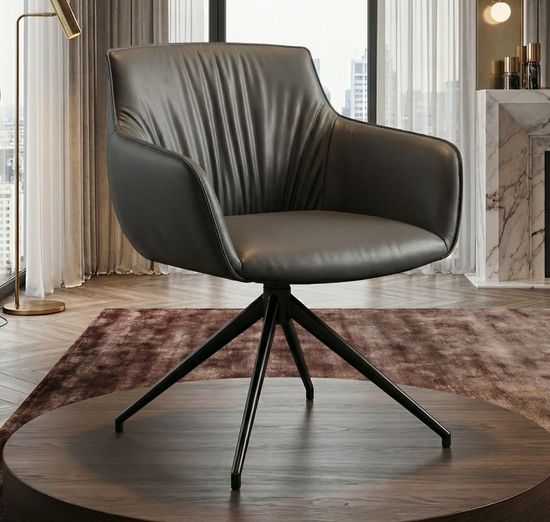 Полукресло Sofia soft-touch цвет темно-серый