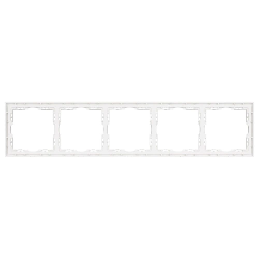Рамка пластиковая FRM-NOBE-SFPL-5-WH (Arlight, Белый кварц) 054227