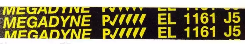 Ремень 1161 J5 EL Megadyne для стиральной машины 1161 J5 EL Brandt 55X2987, EX38X6073