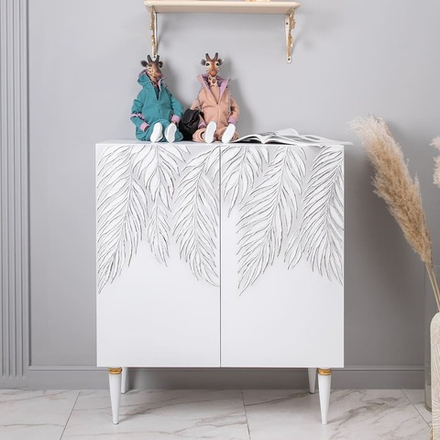 Комод Тропик Классик с 2 полками Айс Голд