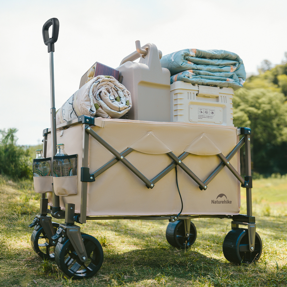 Тележка туристическая Naturehike Light 88х46х93 см, 100 л, коричневая