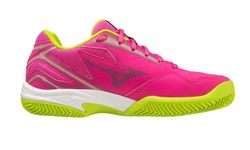 Женские кроссовки для Падел Mizuno Break Shot 4 Padel - fuchsia fedora/acid lime/white